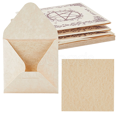 36Pcs Pentagram Pattern Tarot Card Theme Paper Greeting Card WICR-CN0001-04-1