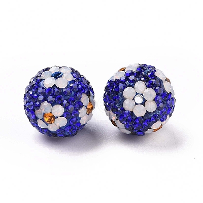 Polymer Clay Rhinestone Beads RB-L029-03D-1