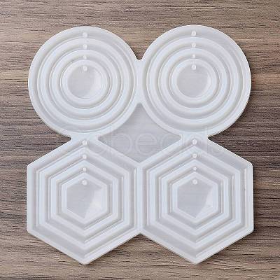 Hexagon/Round/Ring DIY Pendant Silicone Molds SIMO-R002-04-1