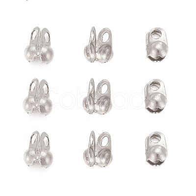 Tarnish Resistant 304 Stainless Steel Bead Tips STAS-R063-19-1