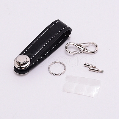 PU Leather Keychain KEYC-WH0018-30D-1