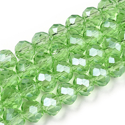Electroplate Glass Beads Strands EGLA-A034-T6mm-A15-1