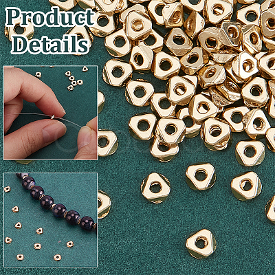 80Pcs Brass Spacer Beads KK-PH0011-08-1