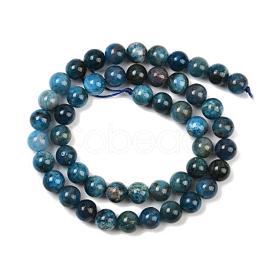 Round Natural Apatite Beads Strands G-K068-02-8mm-1