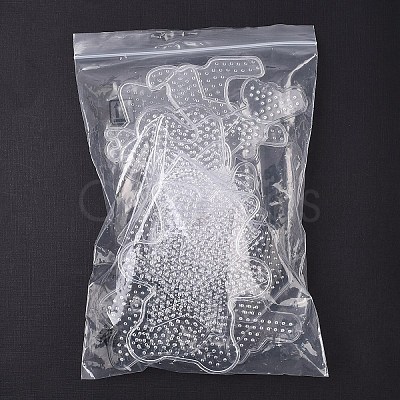 12Pcs 12 Styles Plastic Pegboards for  Mini Fuse Beads DIY-YW0017-55-1