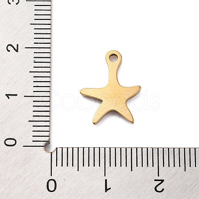 Ion Plating(IP) 201 Stainless Steel Charms STAS-A101-01C-04G-1
