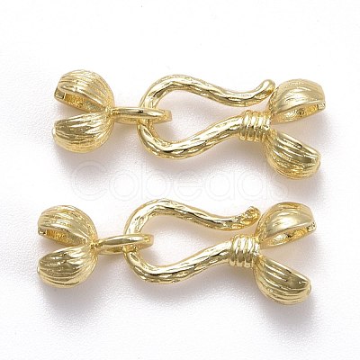 Locking Double Brass Bead Tips KK-Z018-14LG-1