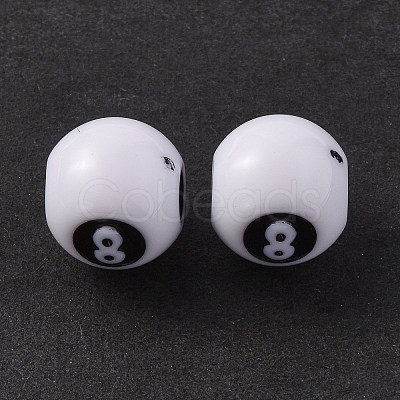 Opaque Acrylic Beads OACR-P007-69-1