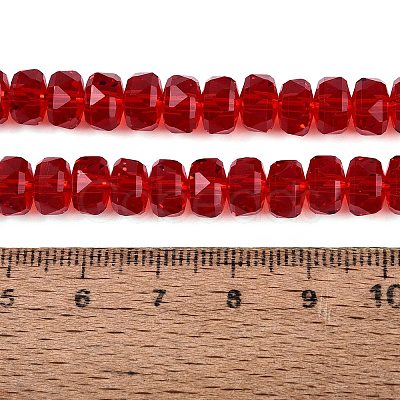 Transparent Glass Beads Strands GLAA-Q114-01A-A07-1