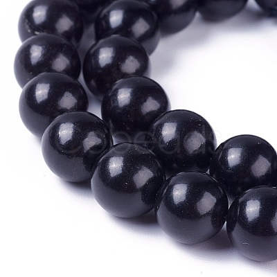 Natural Coal Quartz Beads Strands G-G787-01A-1