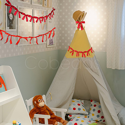 2 Styles Cloth Bowknot Banners AJEW-SP0002-70A-1