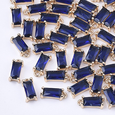 Transparent Glass Charms GLAA-T007-13-1