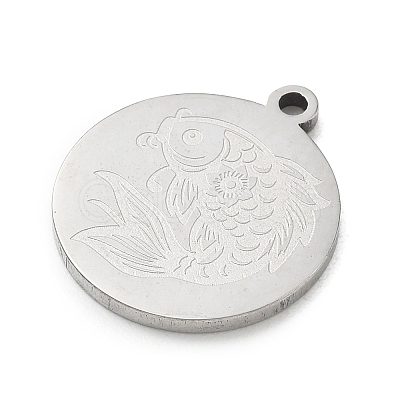 201 Stainless Steel Pendants SA-CBA3D3A-05P-04-1