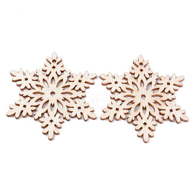Undyed Natural Wooden Big Pendants WOOD-R271-M-1