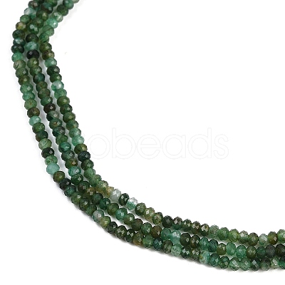 Natural Fuchsite Beads Strands G-F782-A03-01-1