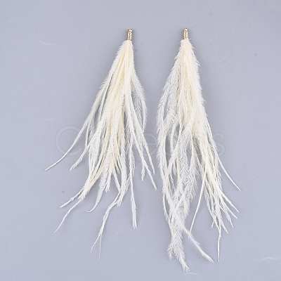 Ostrich Feather Tassel Big Pendant Decorations X-FIND-S302-08F-1