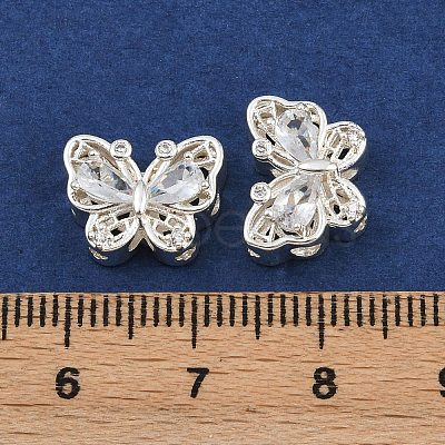 Brass Pave Cubic Zirconia Multi-strand Links ZIRC-F145-03S-01-1