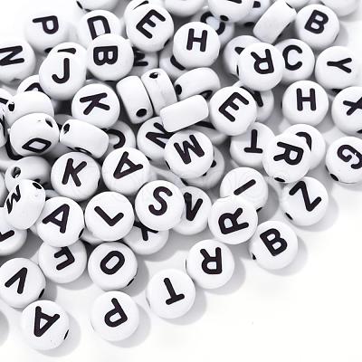 Craft White Acrylic Beads SACR-YW0001-08-1