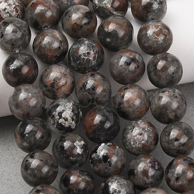 Natural Fluorescent Syenite Rock(Glow under UV Light) Beads Strands GG-NH0012-A01-10mm-1