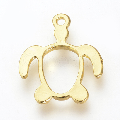 Alloy Open Back Bezel Pendants X-PALLOY-R098-62G-1