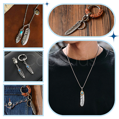 26Pcs 6 Styles Tibetan Styles Alloy Big Pendants BJEW-PH0029-17-1