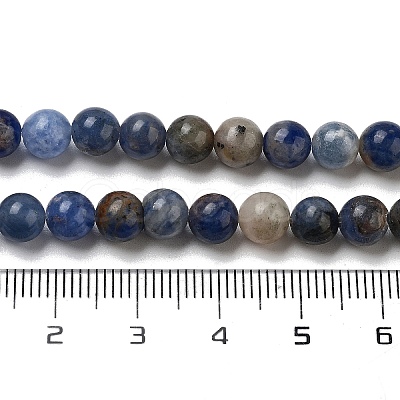 Natural Sodalite Beads Strands GSR6mmC013-1-1