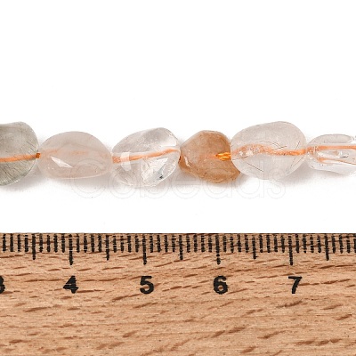 Natural Rainbow Rutilated Quartz Beads Strands GG-CBAC13F-A02-01-1