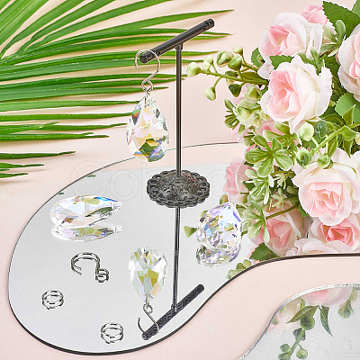 DIY Teardrop Crystal Chandelier Parts Making Findings DIY-SP0001-30-1