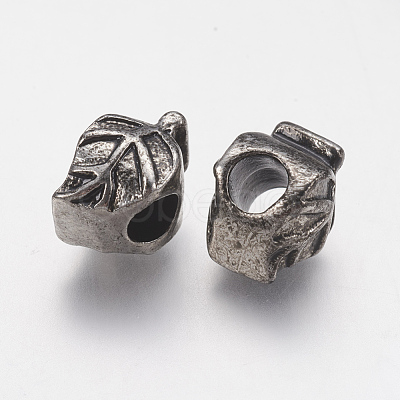Ion Plating(IP) 304 Stainless Steel European Beads STAS-J022-148AS-1