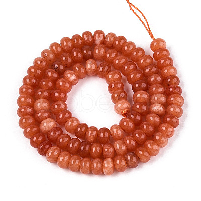Dyed Natural White Jade Beads Strands X-G-T139-59A-06-1