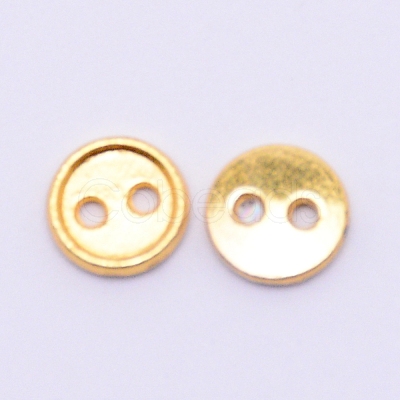 Alloy Mini Buttons PALLOY-WH0076-49B-G-1