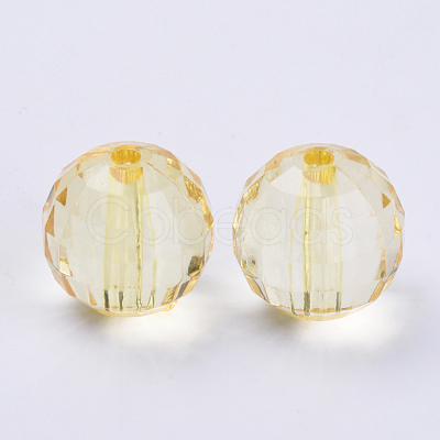 Transparent Acrylic Beads TACR-Q254-10mm-V-1