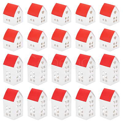 44Pcs 2 Styles Paper Candy Packaging Boxes with Window CON-BC0007-67-1