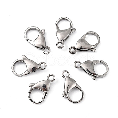 Tarnish Resistant Polished 316 Surgical Stainless Steel Lobster Claw Clasps LS-STAS-R072-18A-1