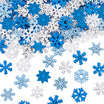 200Pcs Christmas Theme Wood Party Decoration WOOD-SP0001-20-1