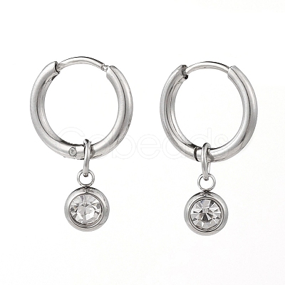 304 Stainless Steel Huggie Hoop Earrings EJEW-JE04449-02-1