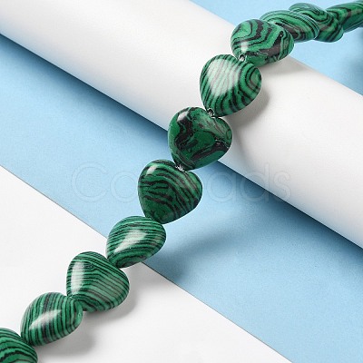 Synthetic Malachite Beads Strands G-K335-01B-1