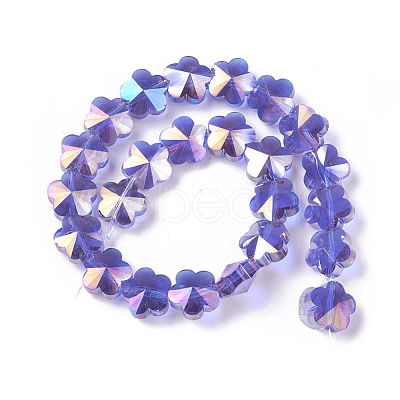 Electroplate Glass Beads Strands EGLA-J148-A-AB03-1