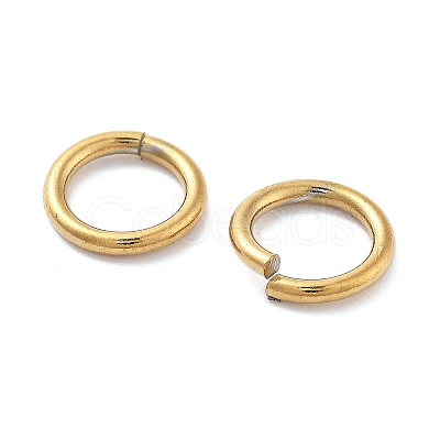 Ion Plating(IP) 304 Stainless Steel Open Jump Rings X-STAS-M081-02G-01-1
