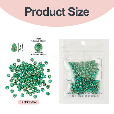 Picasso Glass Seed Beads SEED-TADJ0001-05F-1