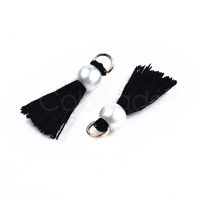 Polycotton(Polyester Cotton) Tassel Pendant Decorations FIND-T052-13B-1