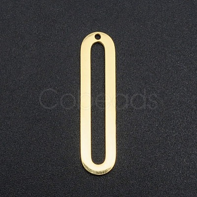 201 Stainless Steel Open Back Bezel Pendants STAS-R111-LA140-1