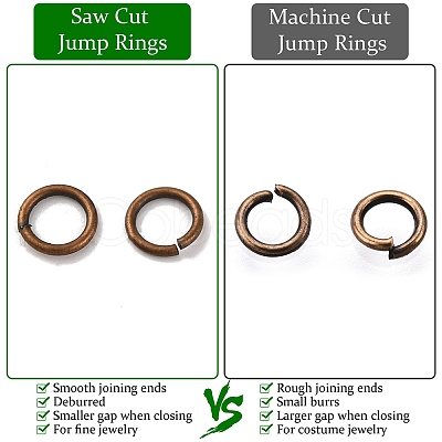 Brass Saw Cut Open Jump Rings LS-KK-G514-01A-R-1