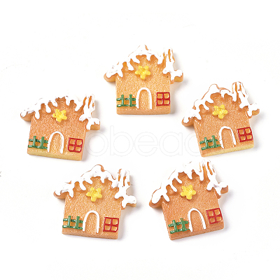 Christmas Theme Resin Decoden Cabochons RESI-CJC0001-37F-1