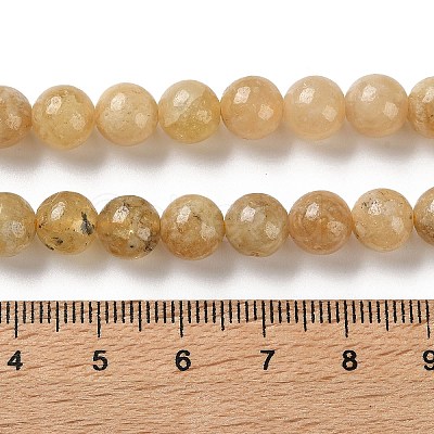 Natural Yellow Garnet Beads Strands G-Z129-C01-8mm-01-1