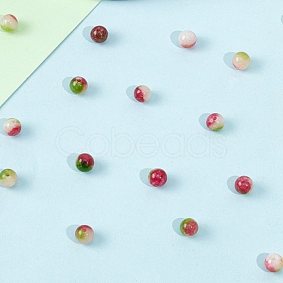 1 Strand Dyed Natural Gemstone Imitation Tourmaline Beads Strands G-SP0001-43-1