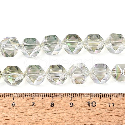 Electroplate Glass Beads Strands EGLA-T021-21E-1