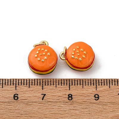 Brass Enamel Charms KK-Q098-16G-A-1