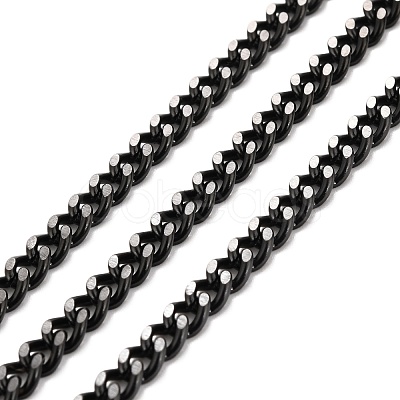 PVD Vacuum Plating 304 Stainless Steel Cuban Link Chains CHS-K016-03C-EB-1