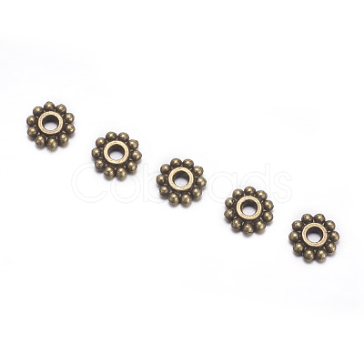 Gear Tibetan Style Alloy Spacer Beads X-MAB145-NF-1